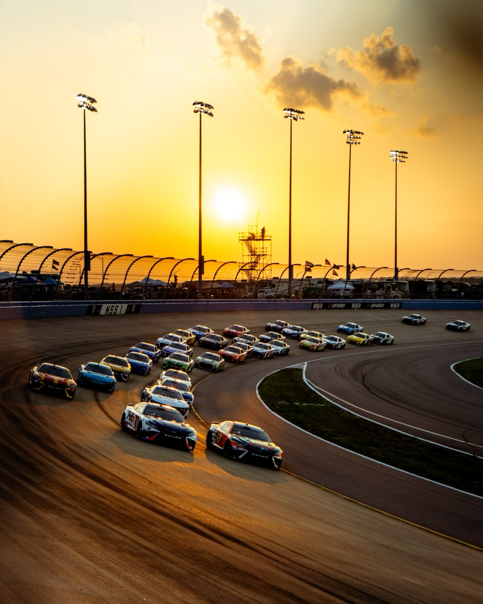 Sunset at Nashville Superspeedway