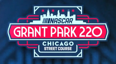 The logo for the NASCAR Cup race at the Chicago Street Course 2023, Grant Park 220