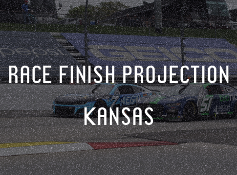 Statistical Cup Race Finish Projection: Kansas