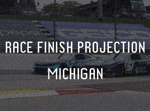 Statistical Cup Race Finish Projection: Michigan