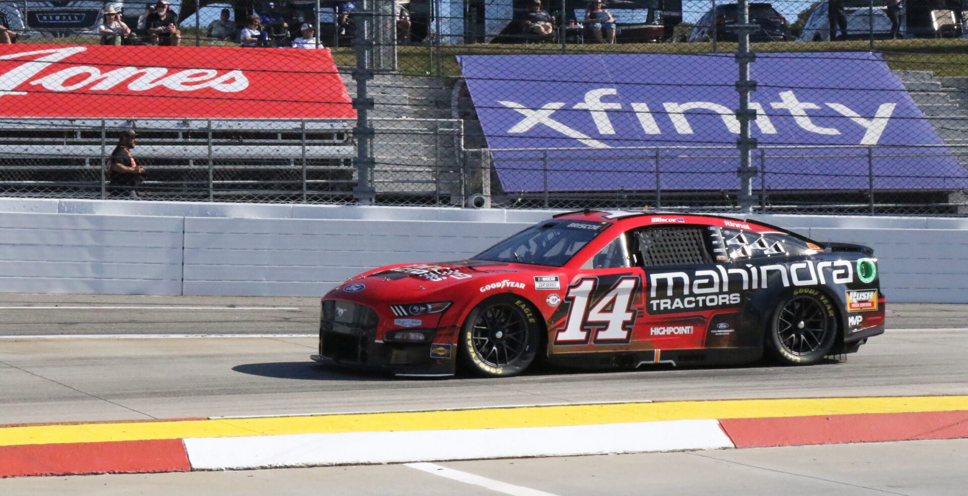Chase Briscoe driving during the Fall Martinsville weekend