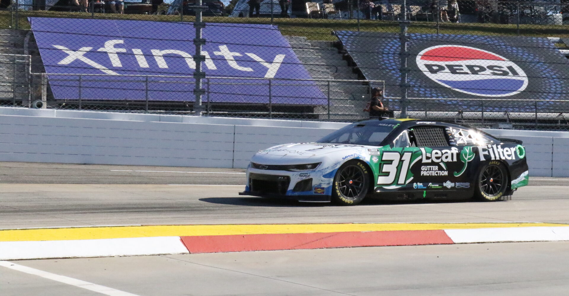 Justin Haley drives his 31 car during the Fall Martinsville race 