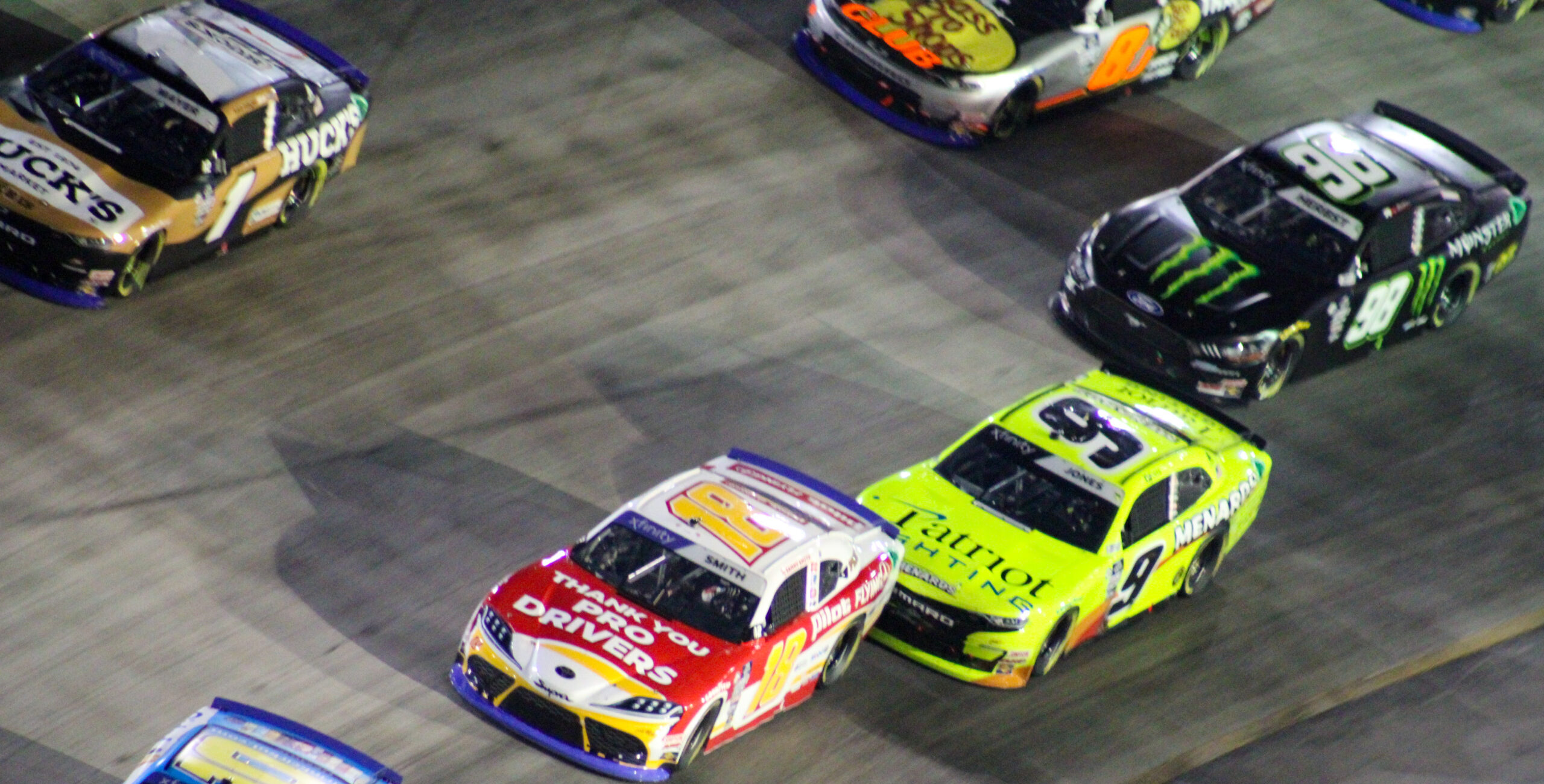 Riley Herbst battled behind Sam Mayer, Sammy Smith, and Brandon Jones in the 2023 Xfinity Bristol Night Race