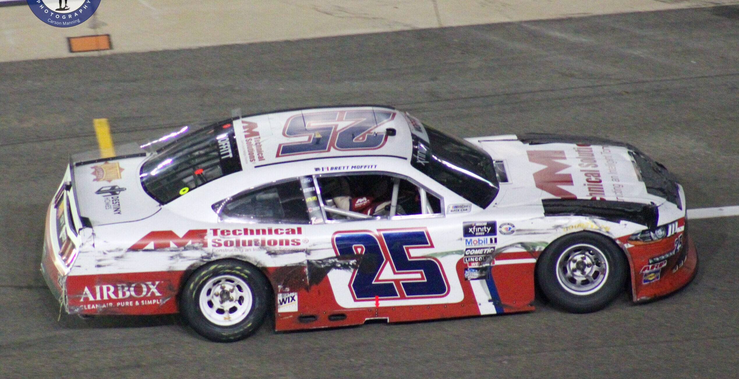 Brett Moffitt's car after the Bristol Night Race
