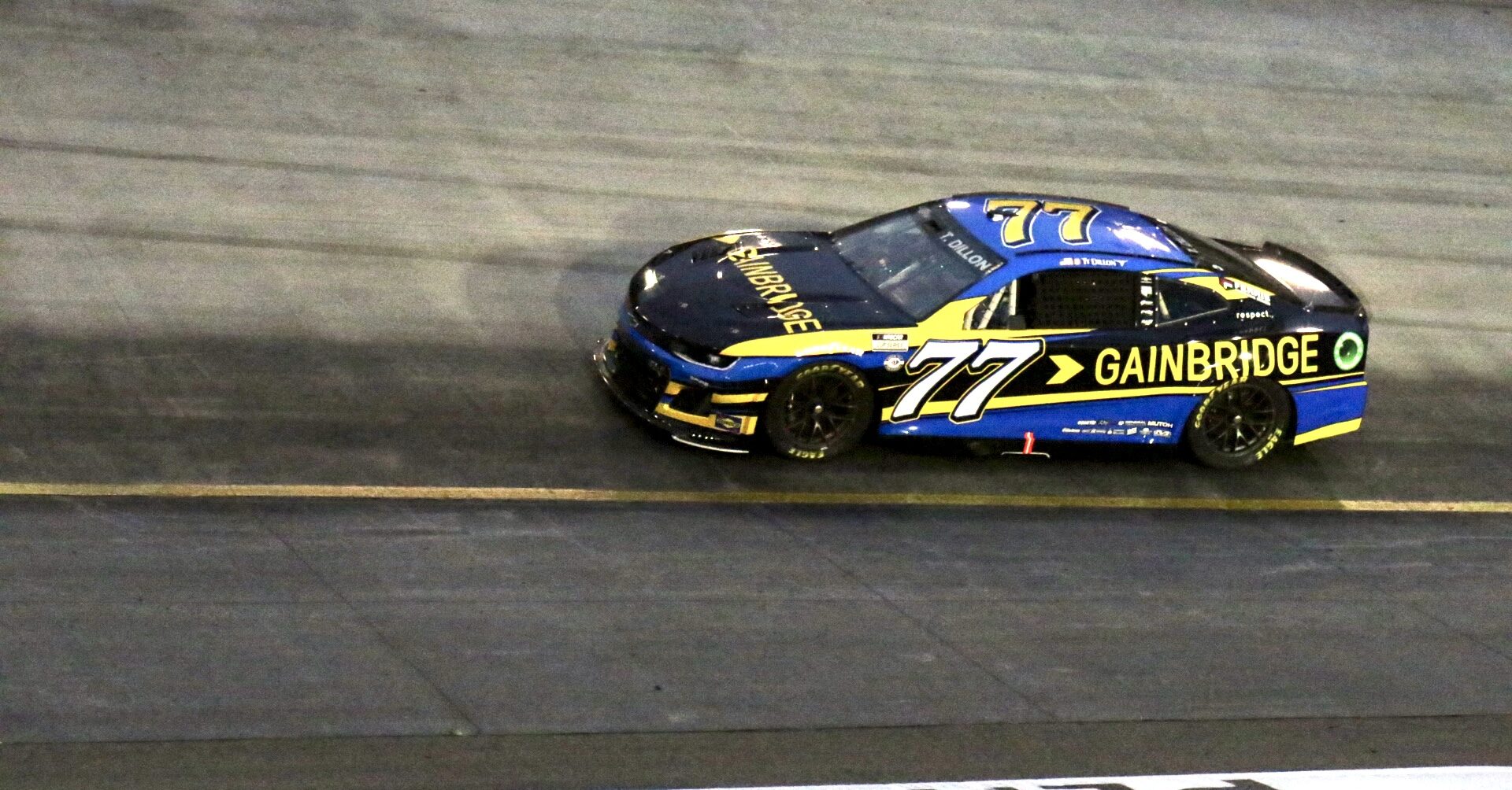 Ty Dillon driving during the 2023 Bristol Night Race