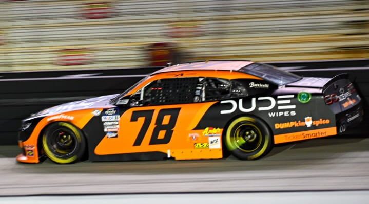 Anthony Alfredo drives in the 2023 Xfinity Bristol Night Race