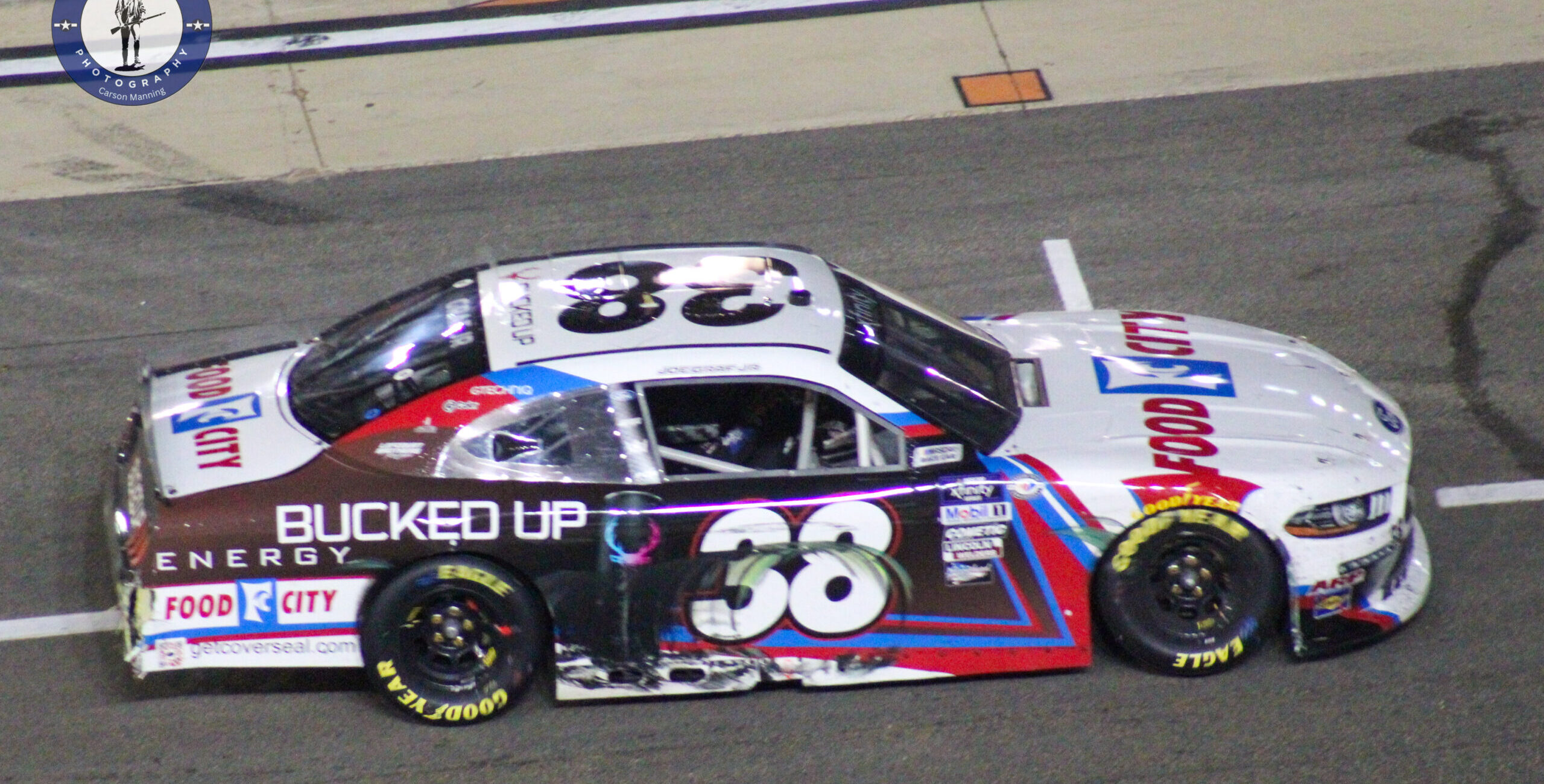 Joe Graf Jr. car sitting on pit road after the 2023 Xfinity Bristol Night Race