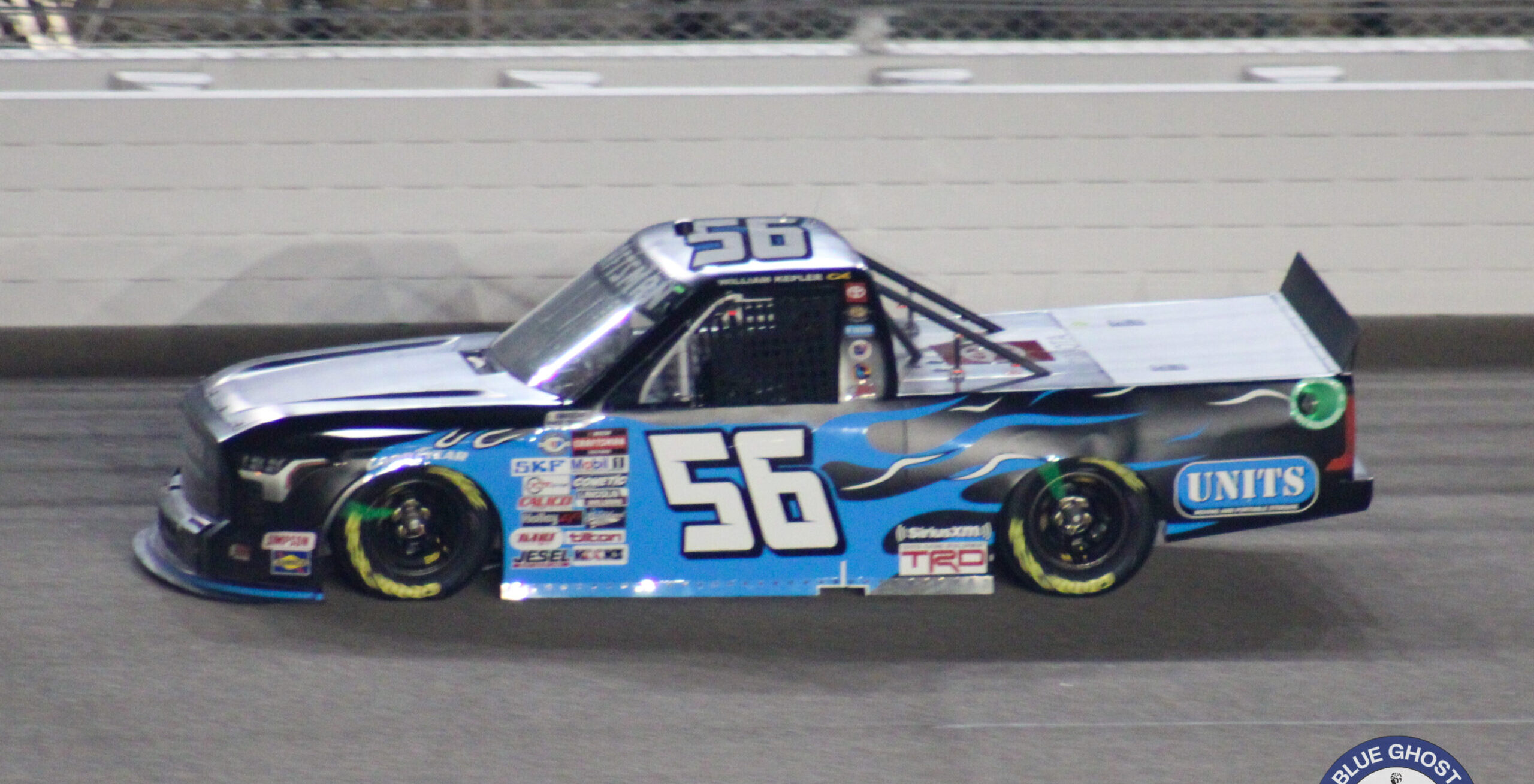 Timmy Hill driving during the 2023 Kansas Fall Truck Race