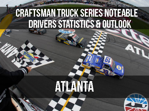 Craftsman Truck Series Notable Drivers Statistics & Outlook: Atlanta