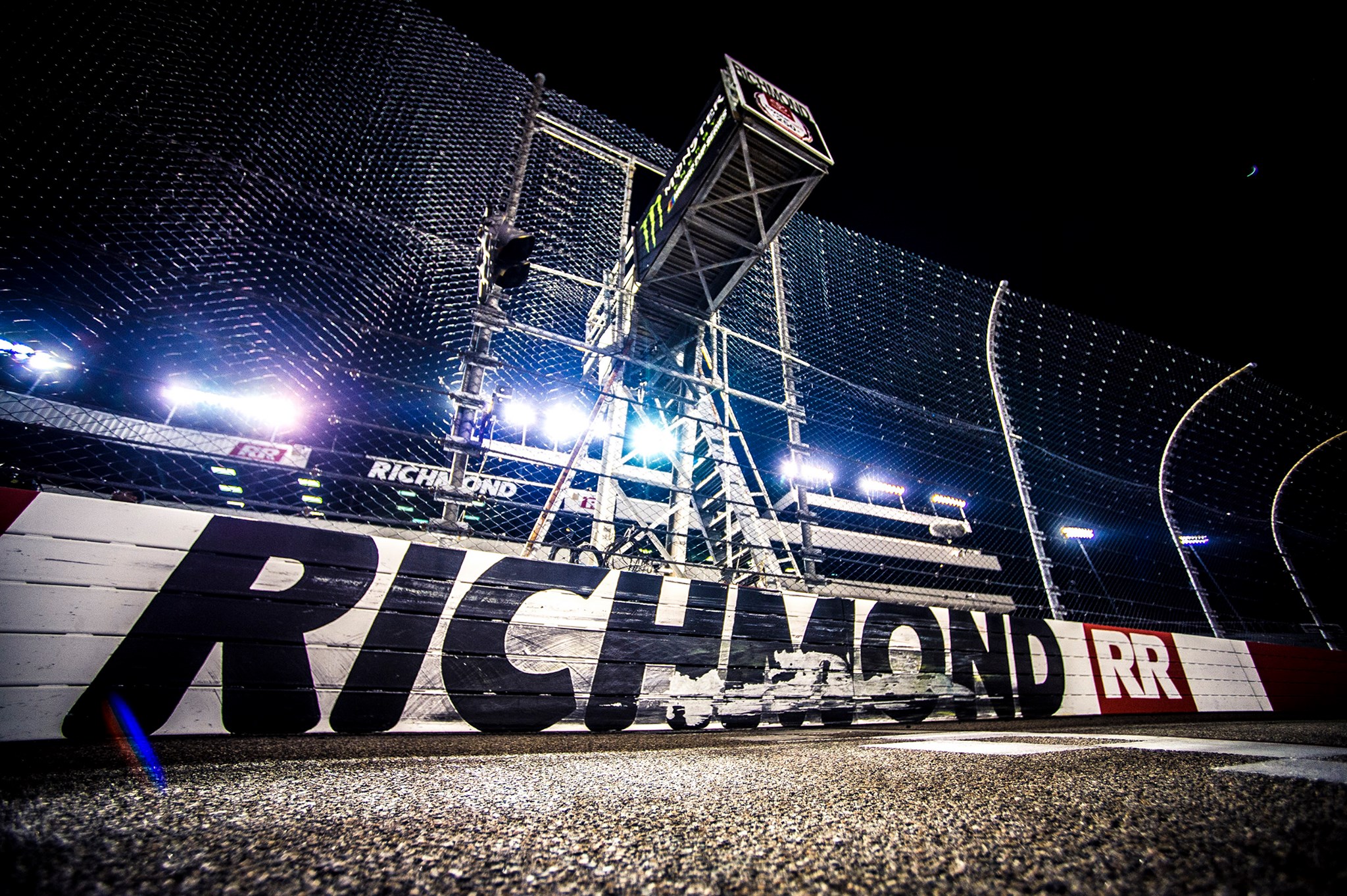 Richmond Raceway wall post-race.
