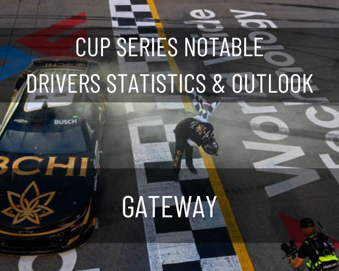 Cup Series Notable Drivers Statistics & Outlook: Gateway