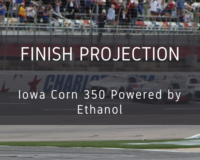Statistical Cup Race Finish Projection: Iowa