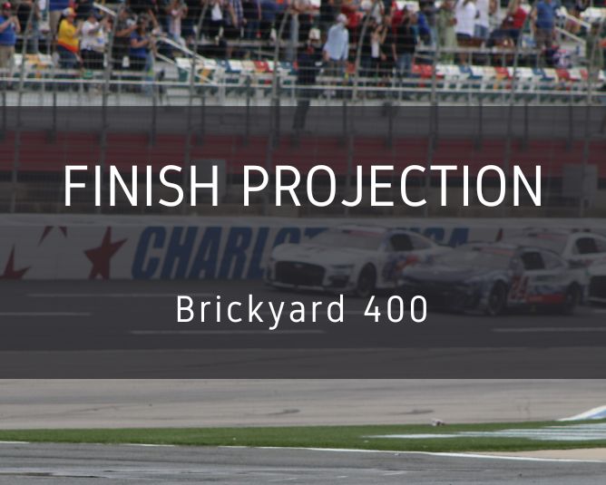 Statistical Cup Race Finish Projection: Indianapolis