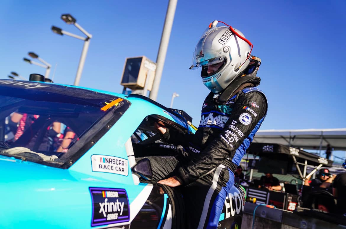 Mason Maggio looks to rip the boards in the NASCAR Xfinity Series Roulette Recap! (Photo Credit: Mason Maggio Racing | Facebook)