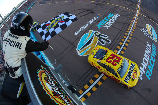 Joey Logano Checkered Flag