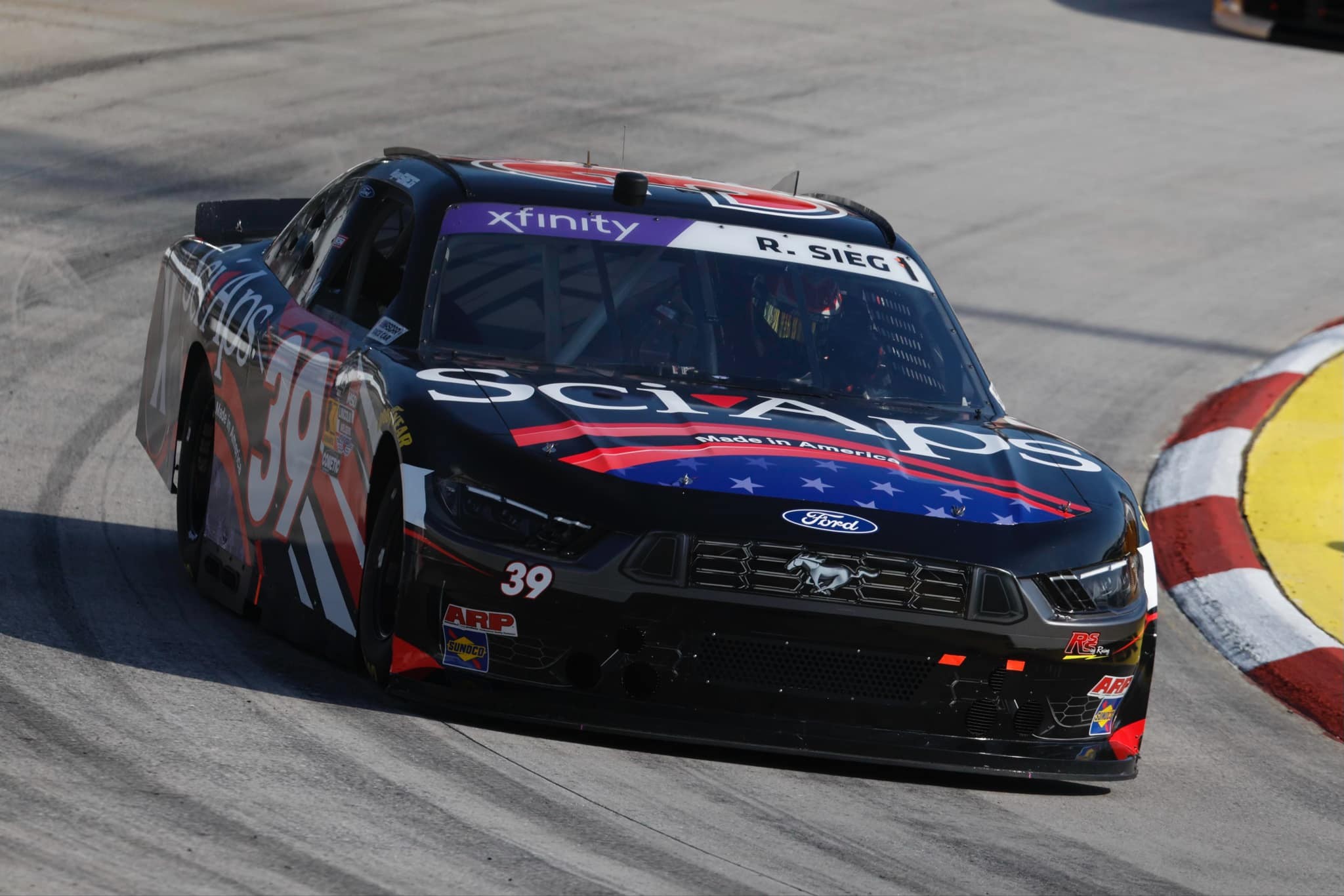 Ryan Sieg makes laps at Martinsville Speedway.