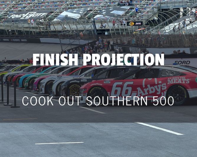 Statistical Cup Race Finish Projection: Darlington