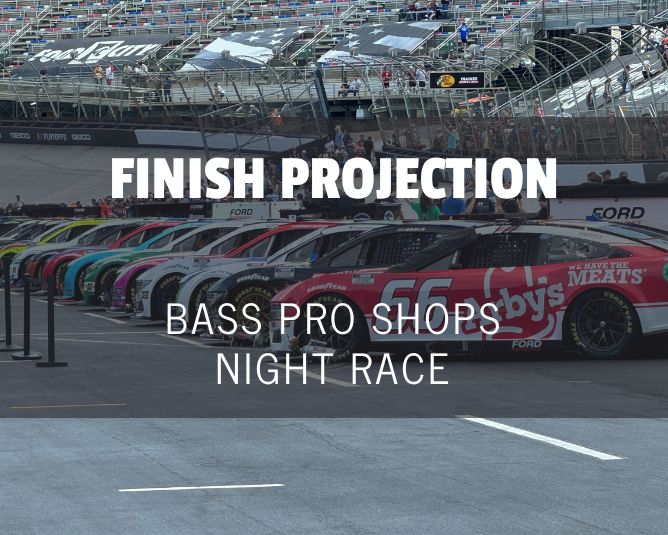 Statistical Cup Race Finish Projection: Bristol