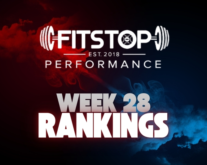 FitStop Performance 2025 Week 28 Power Rankings