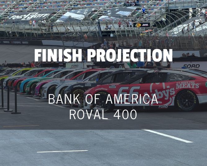 Statistical Cup Race Finish Projection: Roval