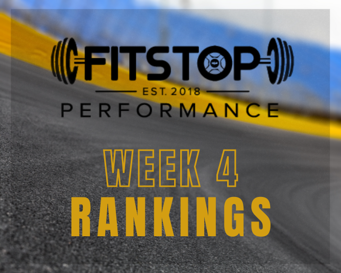FitStop Performance 2026 Week 4 Power Rankings