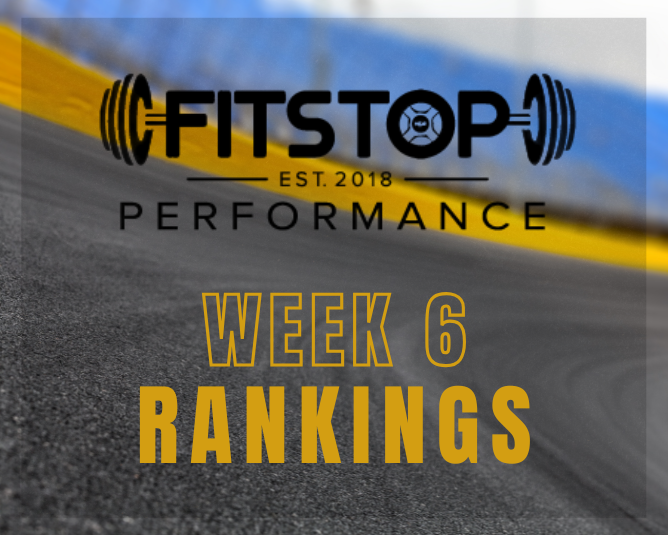 FitStop Performance 2026 Week 6 Power Rankings