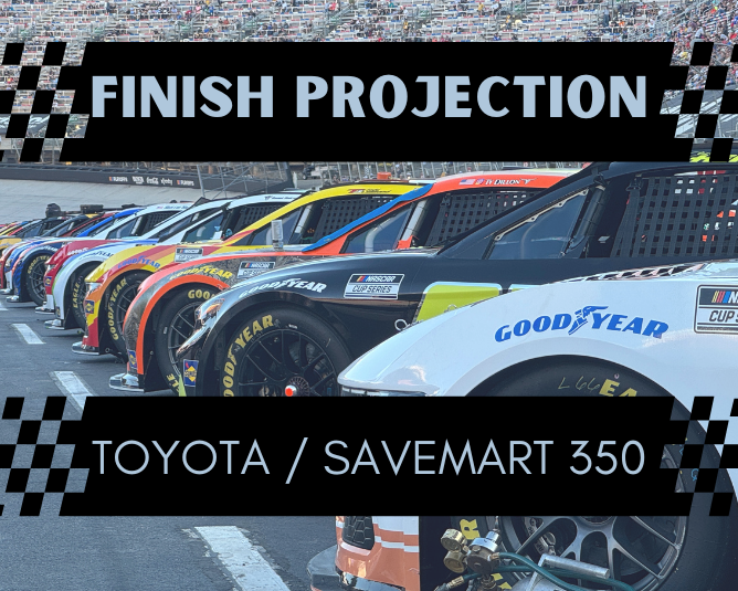 Statistical Cup Race Finish Projection: Sonoma