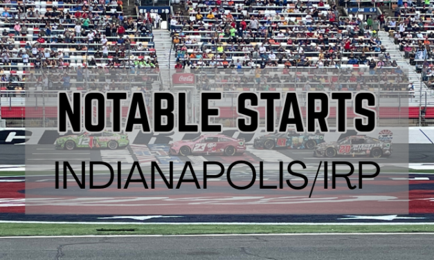 Notable Starts: Indianapolis/IRP Weekend