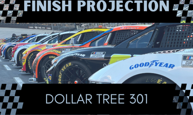 Statistical Cup Race Finish Projection: New Hampshire